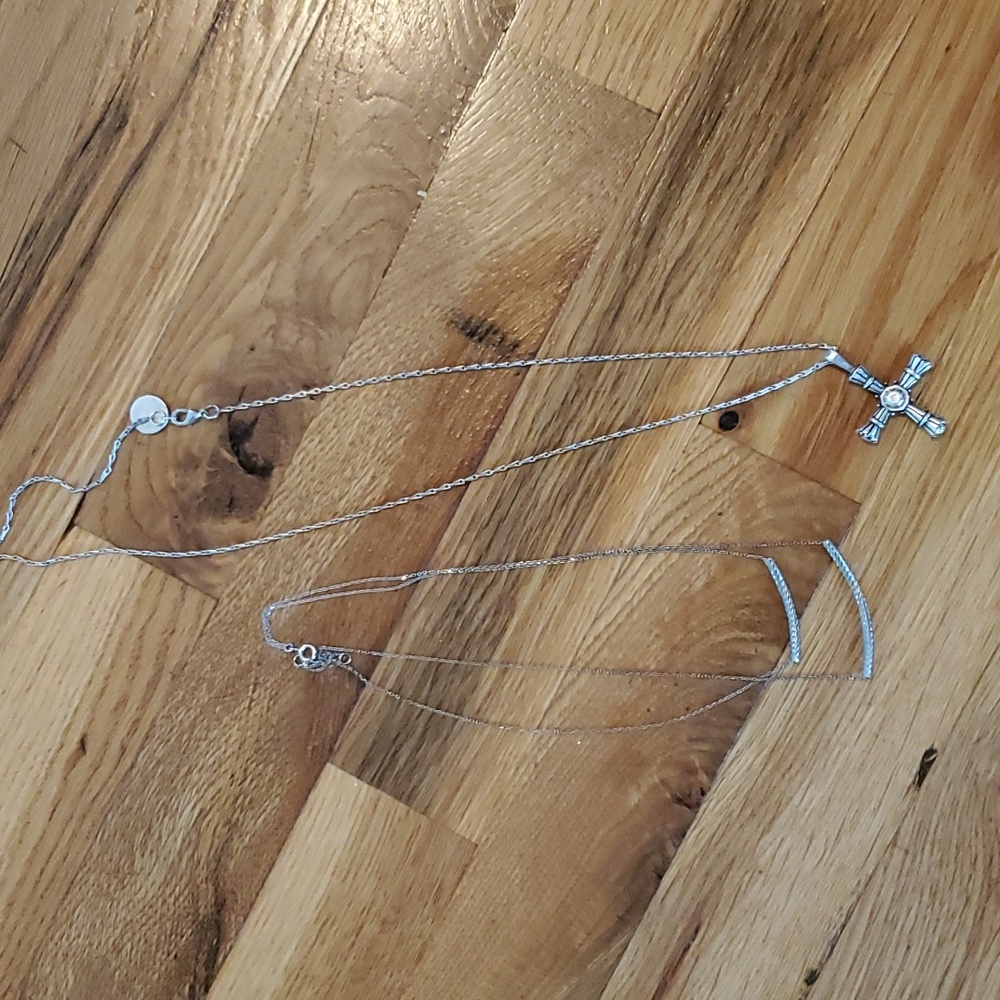 2 Silver Necklaces